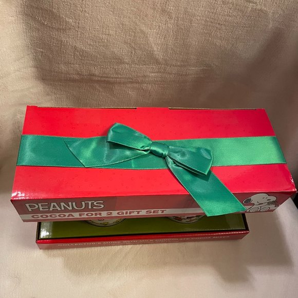 Peanut Snoopy Charlie Brown Cocoa for 2 Coffee Mug Gift St Christmas Holidays(8) - Picture 2 of 3